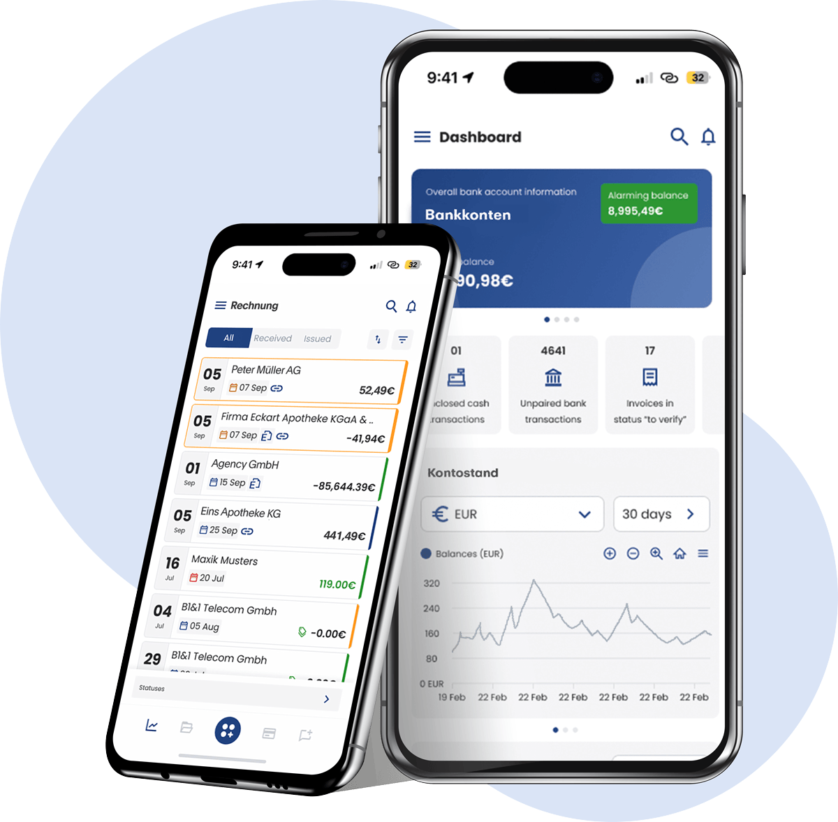 Screenshot von capitain.io auf einem Smartphone